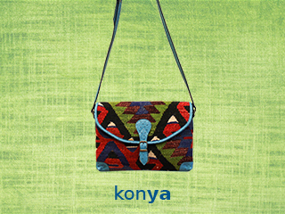 Borsa a tracolla in kilim - Konya